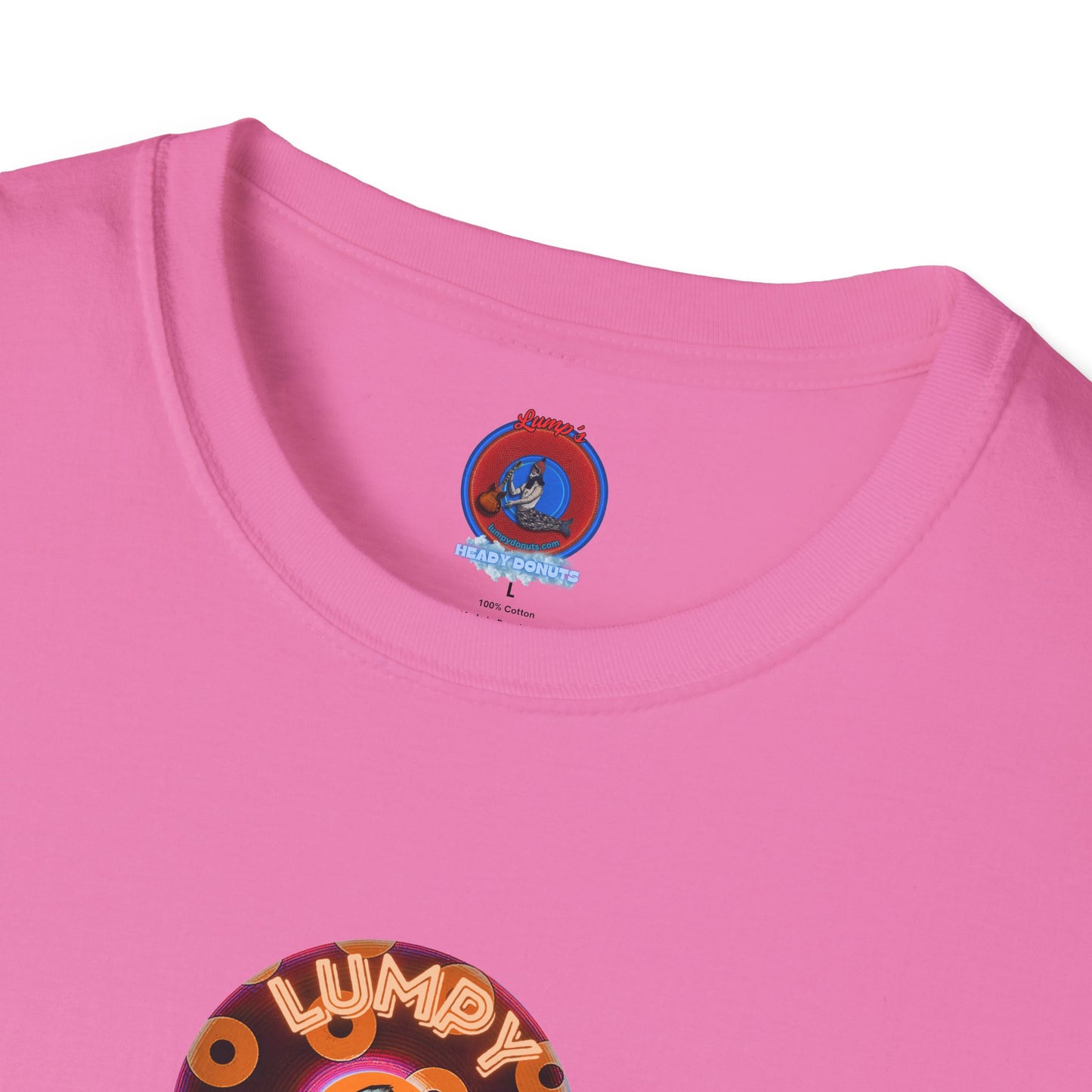 Coffee Traders Tee - Unisex Soft-Style - "Blastoff " - paradoxical donuts - variant 2 - logo front/mothership back