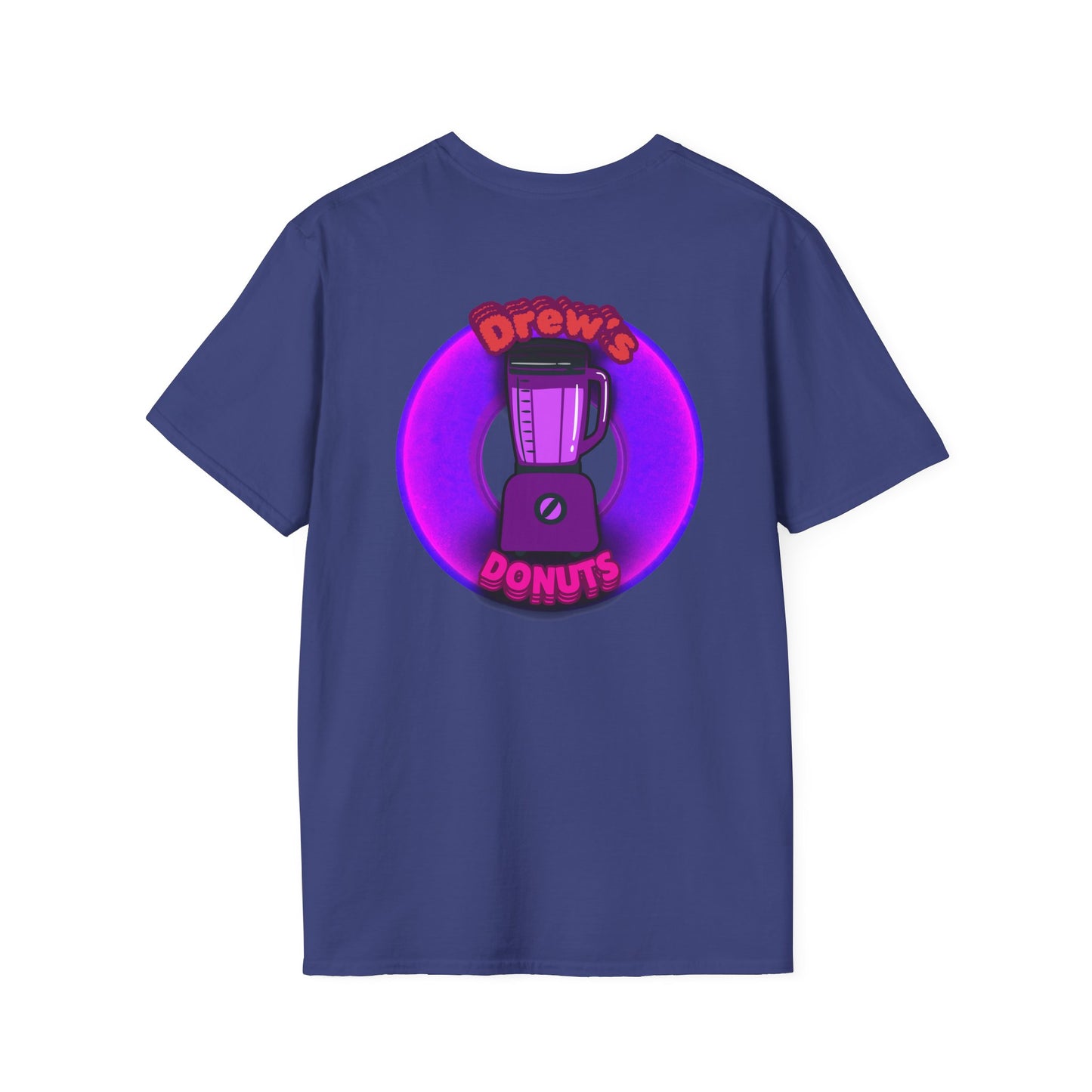 Classic Donut Tee - Unisex Soft-Style - "Drew's Donuts" - series 1.0 - purple donut