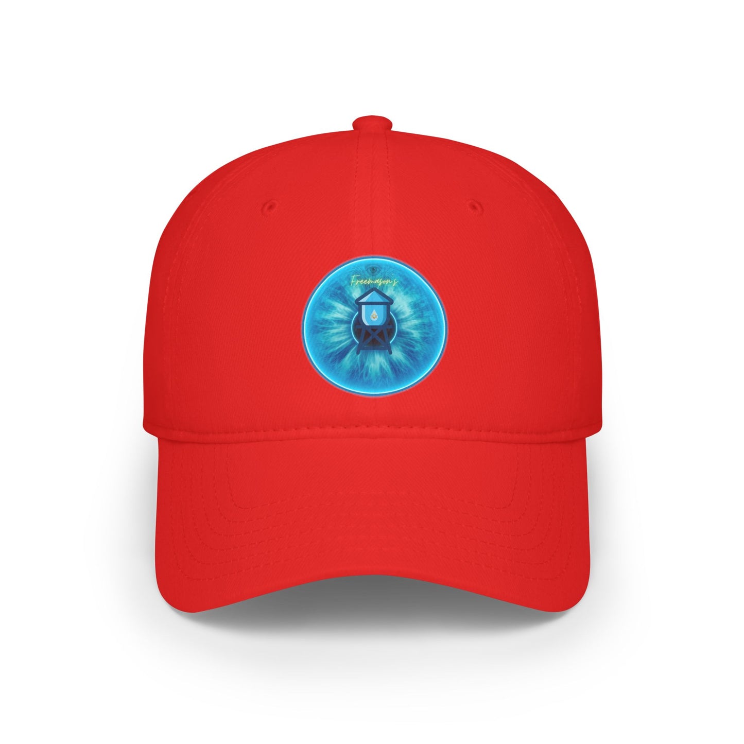 Lumpy Donut Baseball Cap - "The Peering Donut Cap of Opacity" - variant 1 - light blue idonut w/