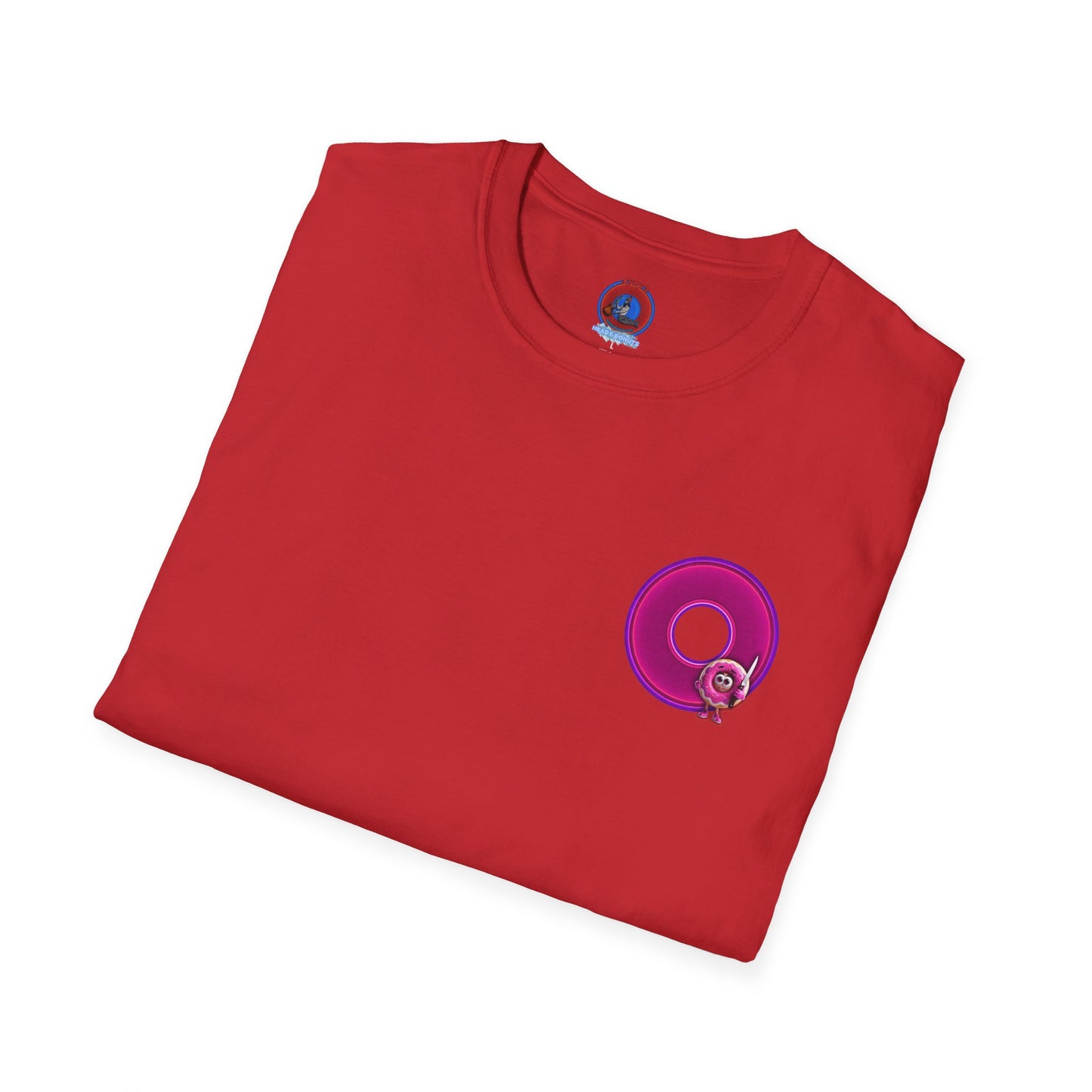 Classic Donut Tee - Unisex Soft-Style - "My Friend the Donut " - series 1.0  - variant 3 - magenta/purple donut