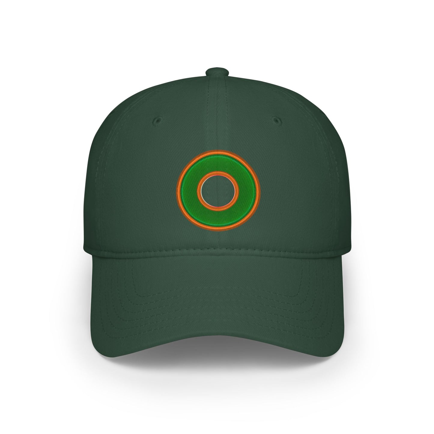 Lumpy Donut Baseball Cap - "Plain [Mary] Jane" - rustic green donut donut w/