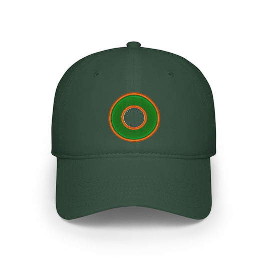 Lumpy Donut Baseball Cap - "Plain [Mary] Jane" - rustic green donut donut w/