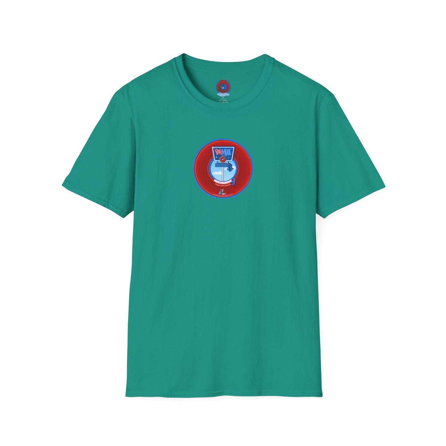 Classic Donut Tee - Unisex Soft-Style - "3rd Nipple Donut Tee" - vivid red dirt mall donut