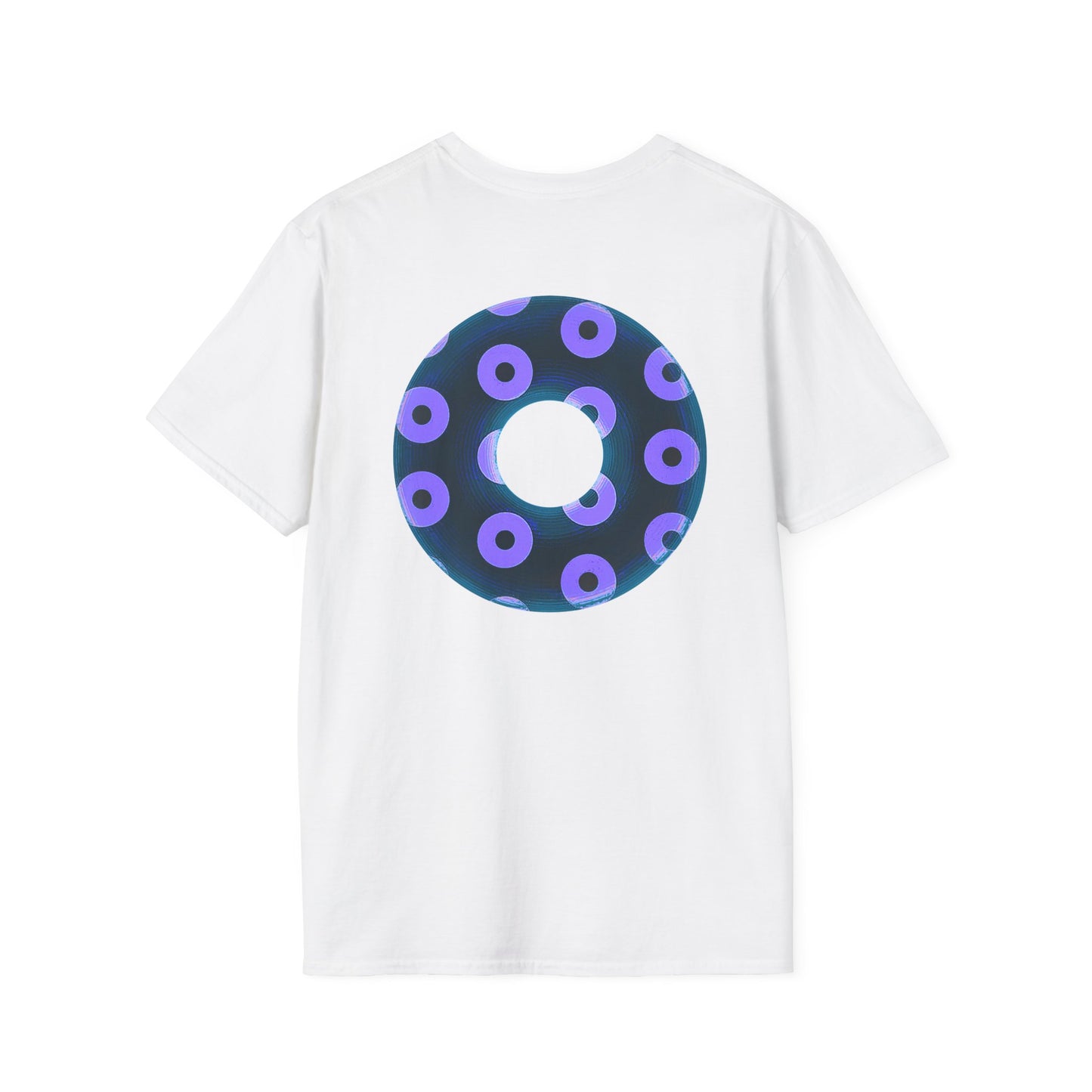 Plain Donuts/Unisex Soft-Style - "Plain Blimpy Paradoxical Donuts" - dark blue/bright purple donuts