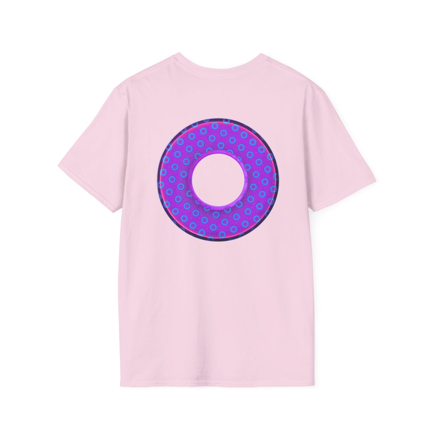Plain Donuts/Unisex Soft-Style - "Plain Electric Paradoxical Donuts" - bright purple/blue donuts