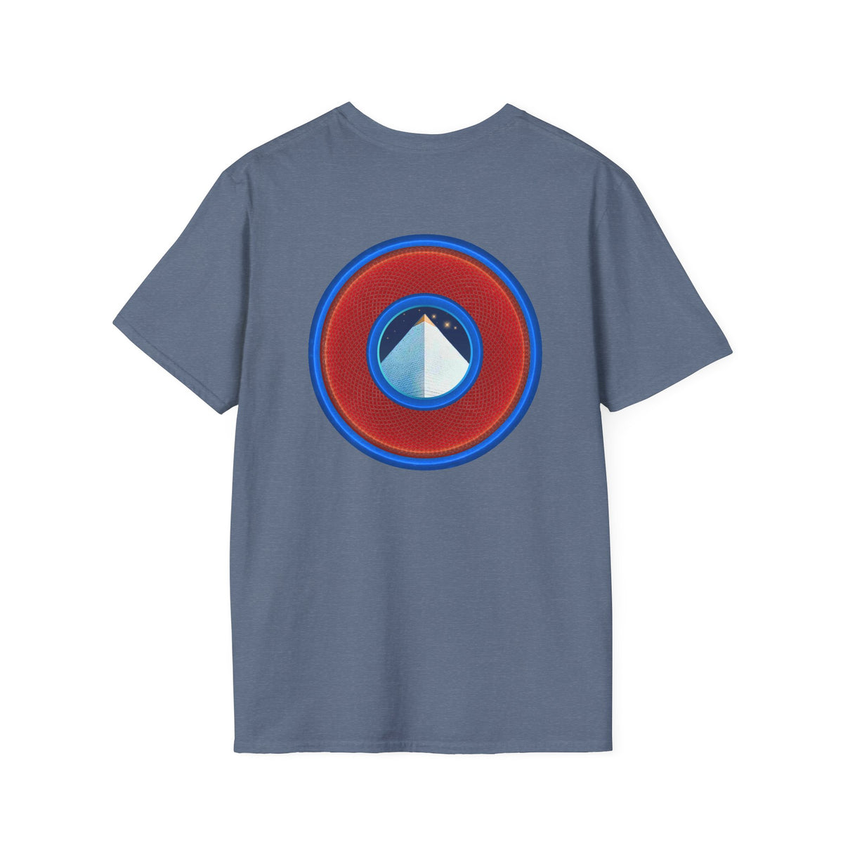 Classic Donut Tee - Unisex Soft-Style - "Limestone Donuts so Large" - variant 1 - red rustic donut
