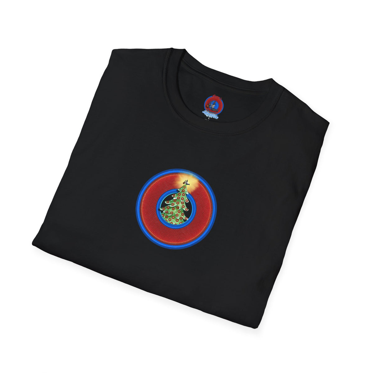 Classic Donut Tee - Unisex Soft-Style - "It's Always Phishmas in Philly" - rustic red/blue donut
