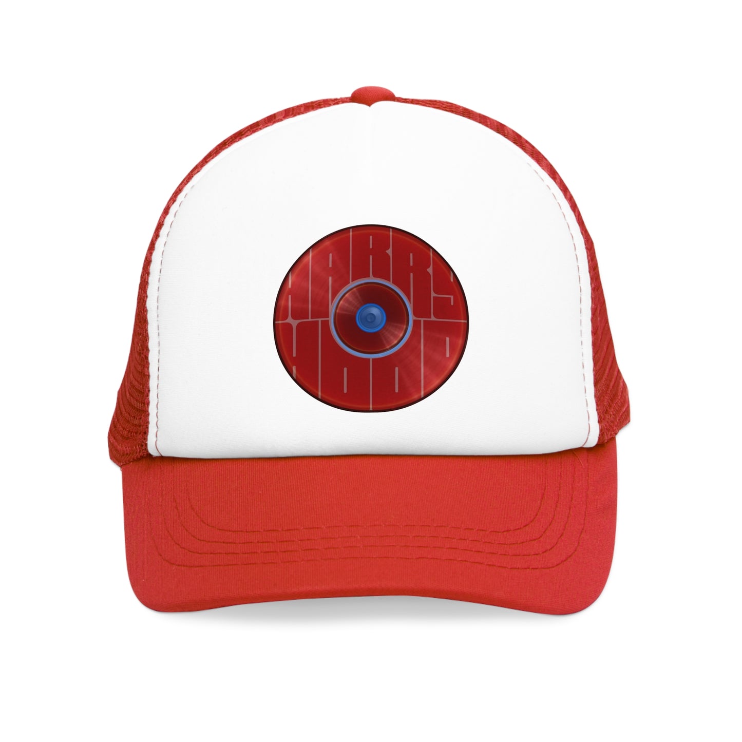 Lumpy Trucker Hat - "Where'd Harry Go? He Left This Hat" - variant 2 - red donuts