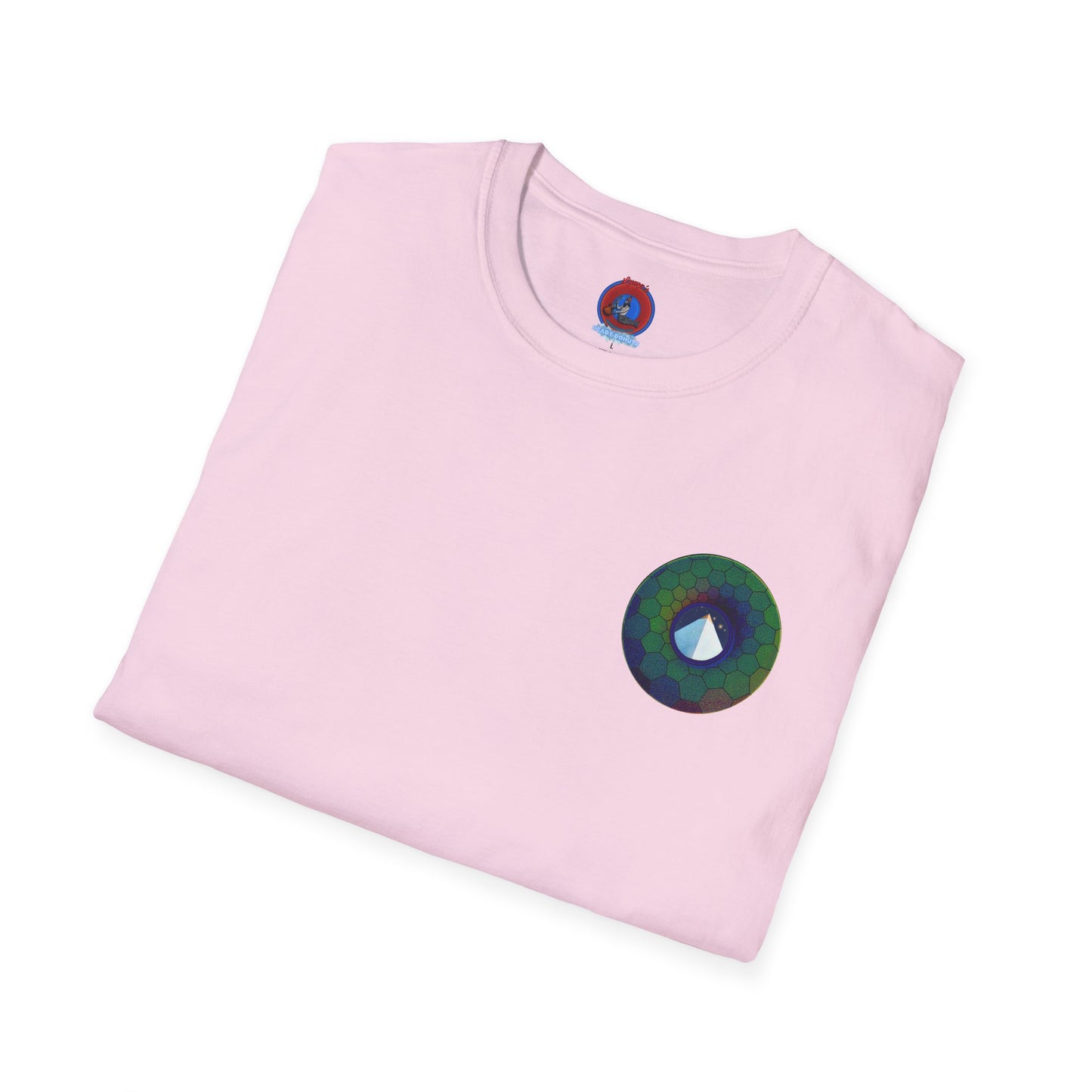 Classic Donut Tee - Unisex Soft-Style - "Limestone Donuts so Large" - variant 7 - green hexadonut