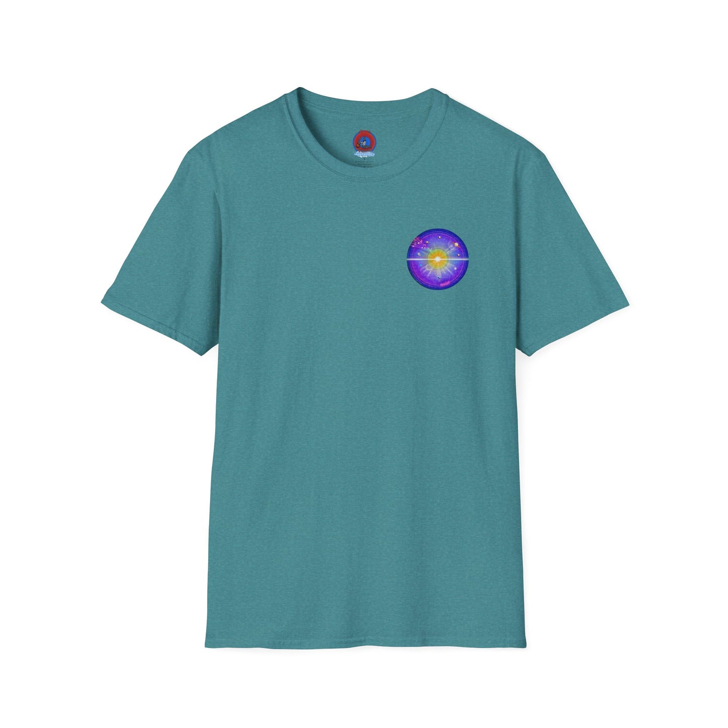 Classic Donut Tee - Unisex Soft-Style - "The Quite Profound Donut" - series 1.0  - blue/purple/magenta donut