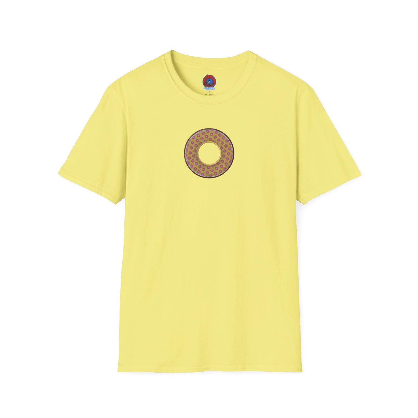 Plain Donuts/Unisex Soft-Style - "Plain Electric Paradoxical Donuts" - gold/pink donuts
