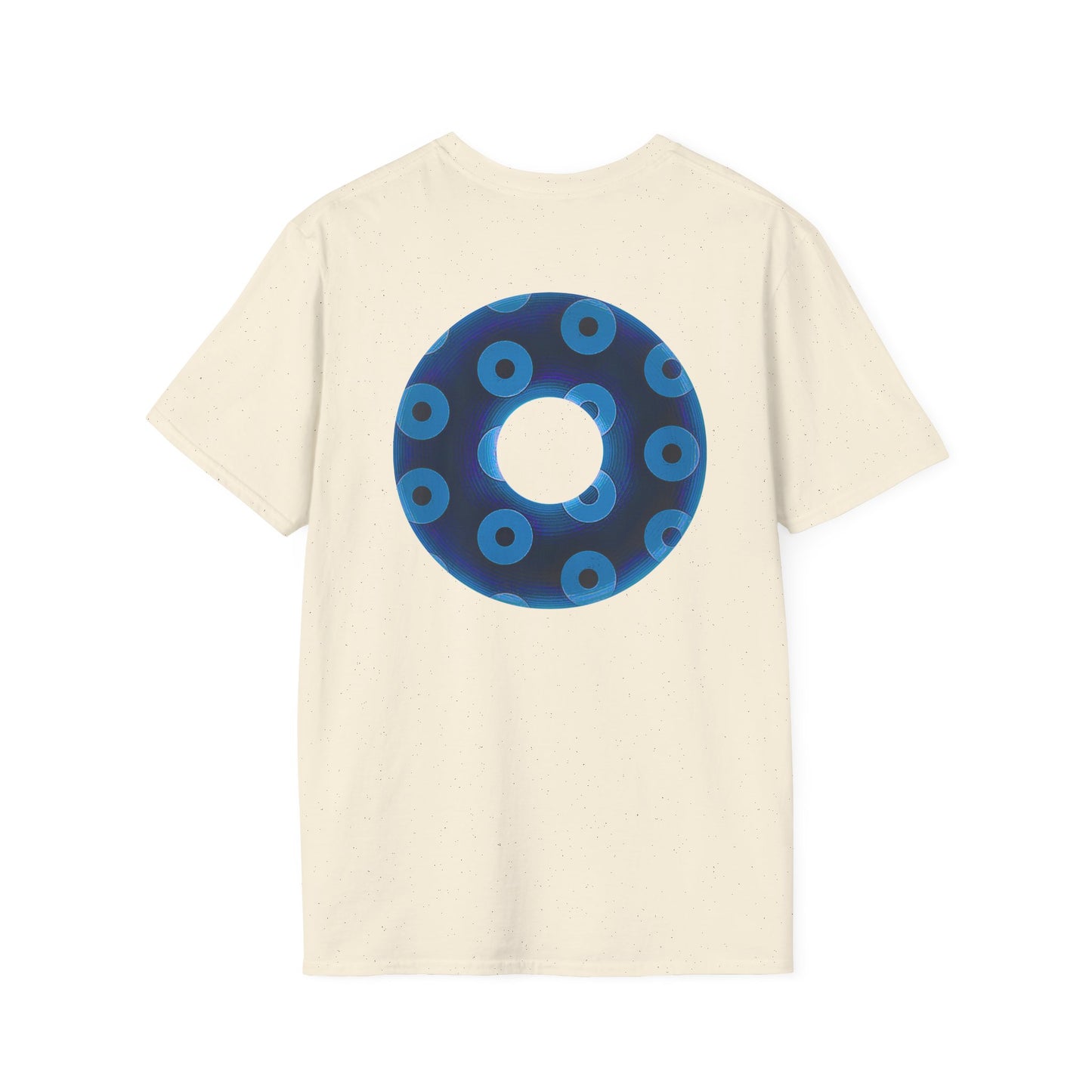Plain Donuts/Unisex Soft-Style - "Plain Blimpy Paradoxical Donuts" - dark blue/sky blue donuts