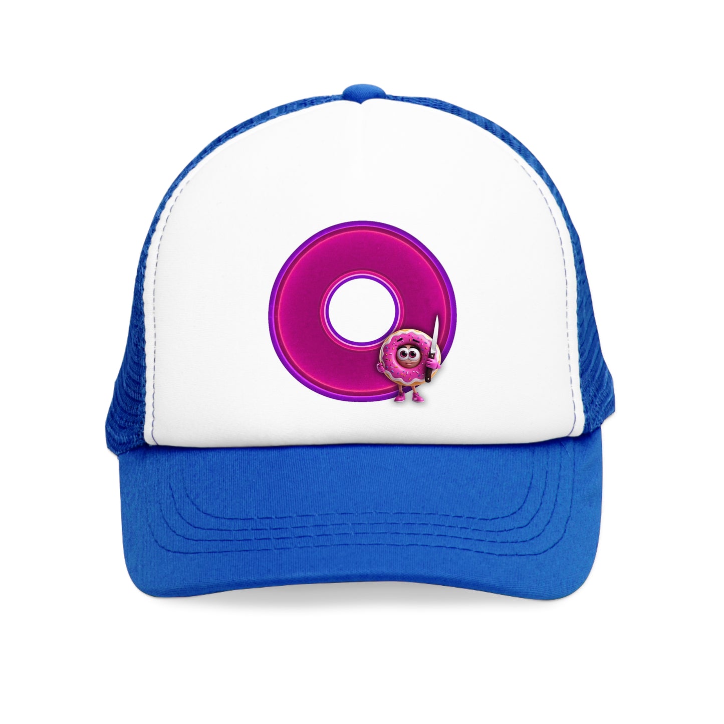 Lumpy Trucker Hat - "My Phriend the Donut" - variant 3 - magenta/purple