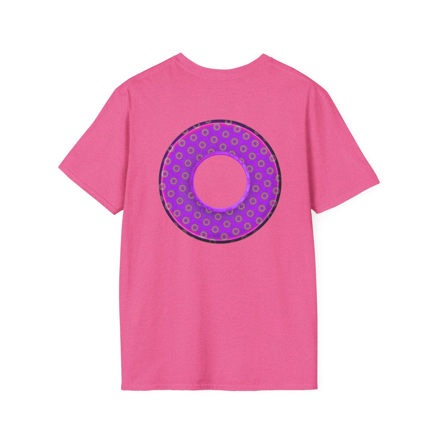 Plain Donuts/Unisex Soft-Style - "Plain Electric Paradoxical Donuts" - purple/mauve donuts