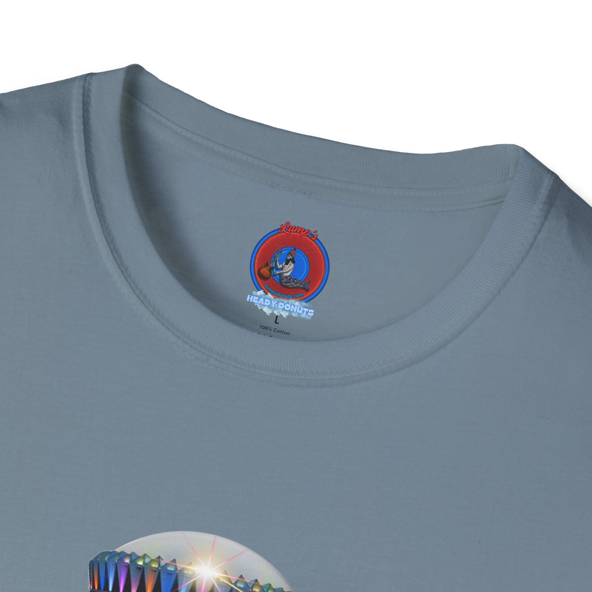 Classic Donut Tee - Unisex Soft-Style - "Donuts now Served on the Mothership" - series 1.0  - variant 6  - tractor-beamed donut