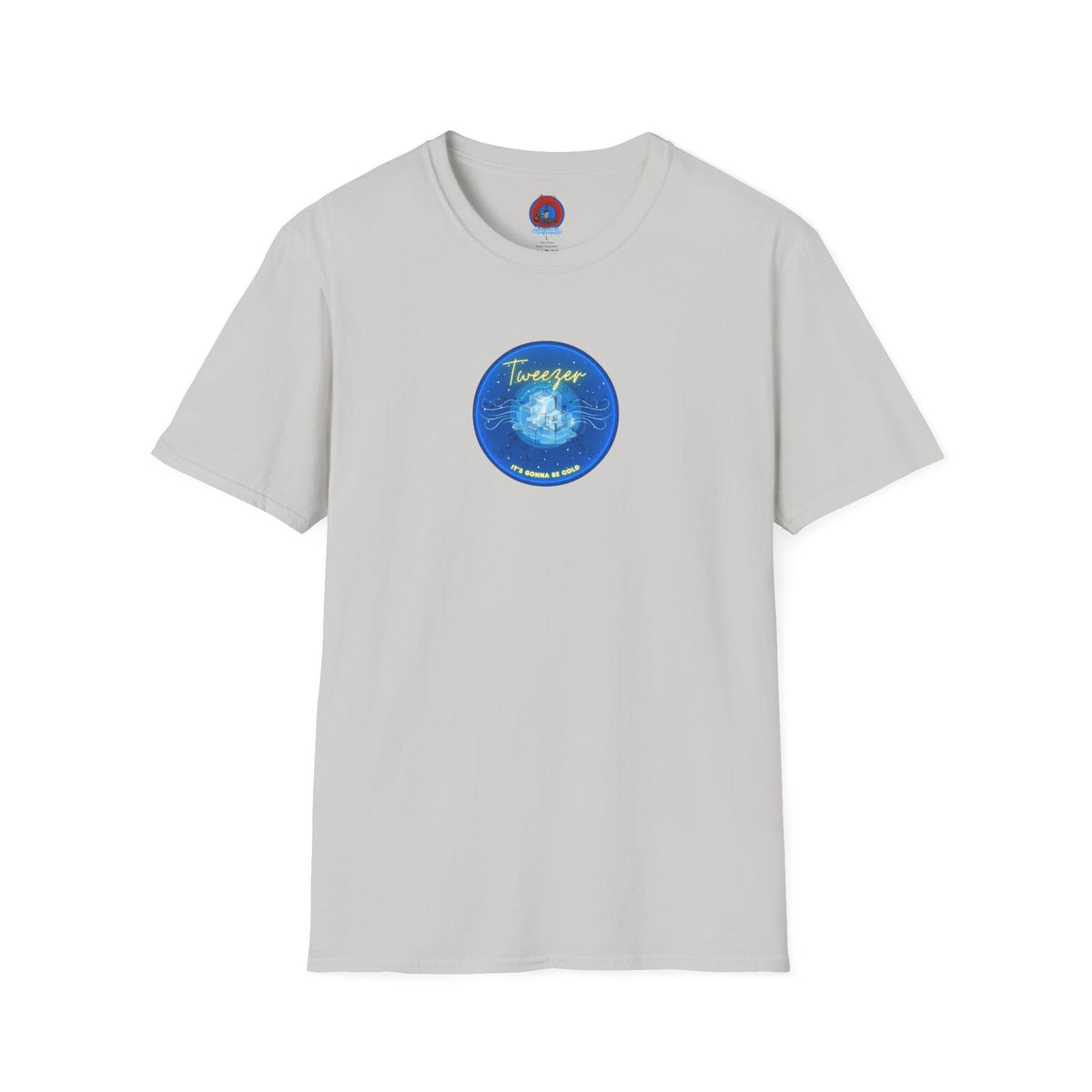 Classic Donut Tee - Unisex Soft-Style - "The Donut Reprised" - vivid blue donut