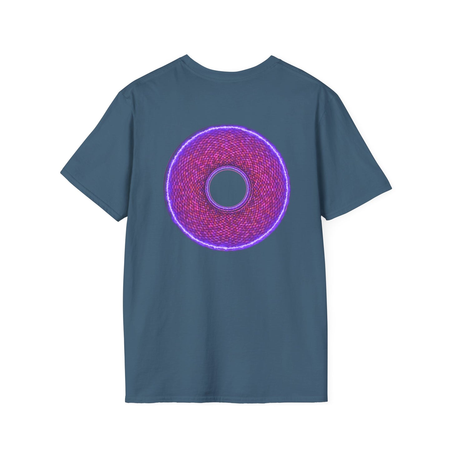 Classic Donut Tee - Unisex Soft-Style - "The Frankenstein Donut - It's Alive! " - series 1.0  - purple-ish donut