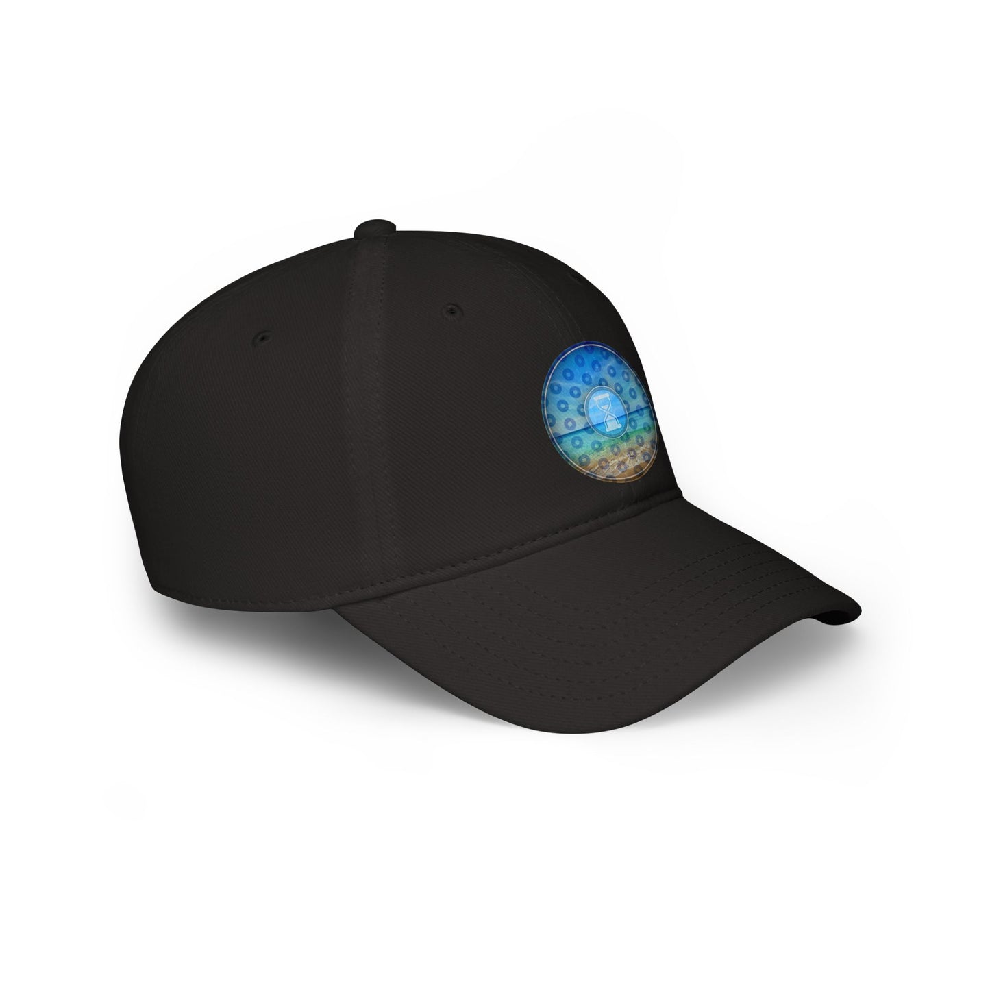 Lumpy Donut Baseball Cap - "Still Loading Sand" - paradoxical blue/teal pic donut w/ - variant 1