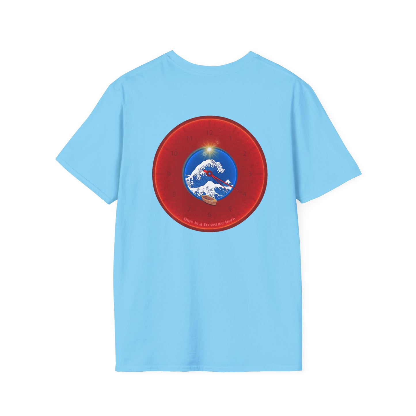 Classic Donut Tee - Unisex Soft-Style - "The Donut that Flows in every Direction" - series 1.0 - variant 2 - red donut