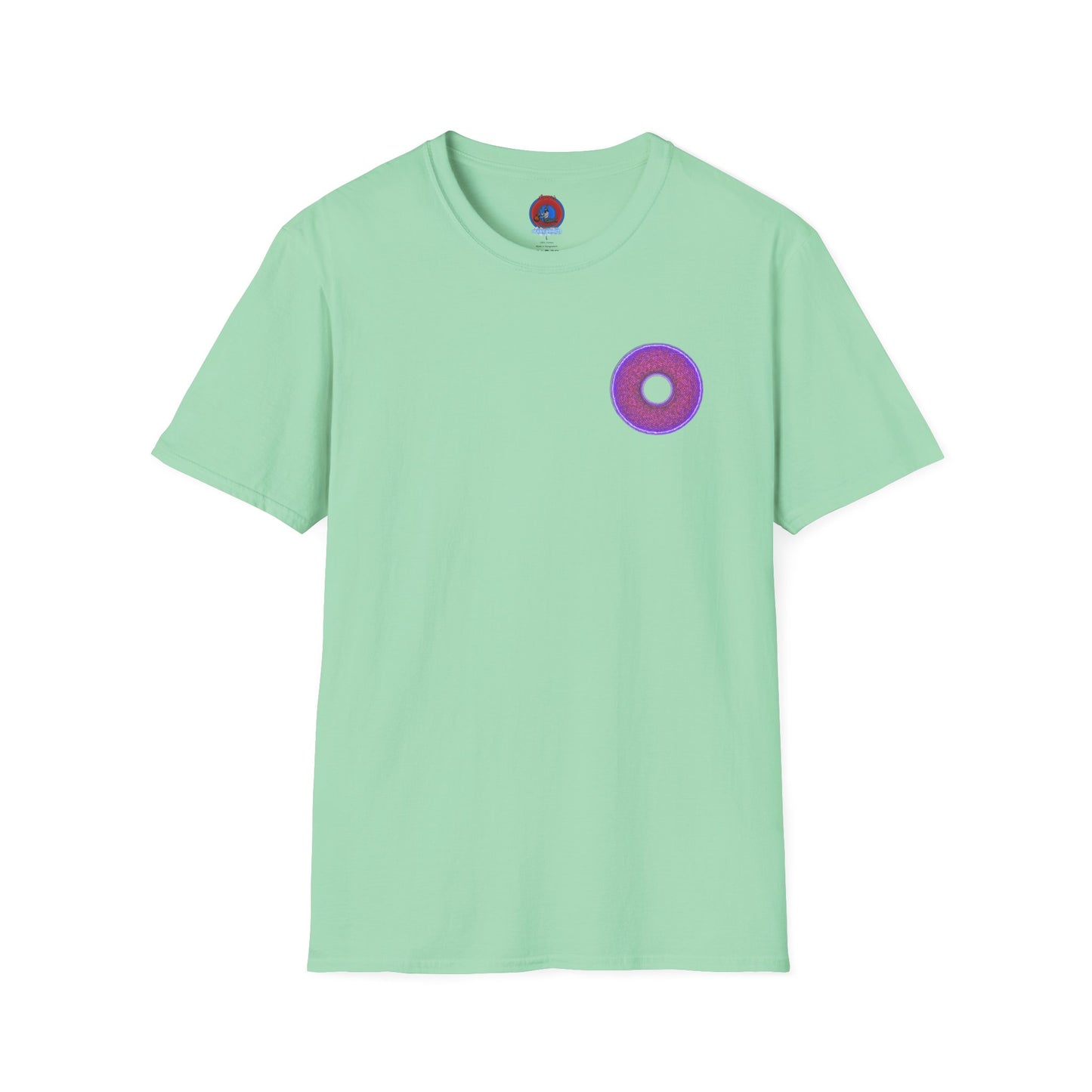 Classic Donut Tee - Unisex Soft-Style - "The Frankenstein Donut - It's Alive! " - series 1.0  - purple-ish donut
