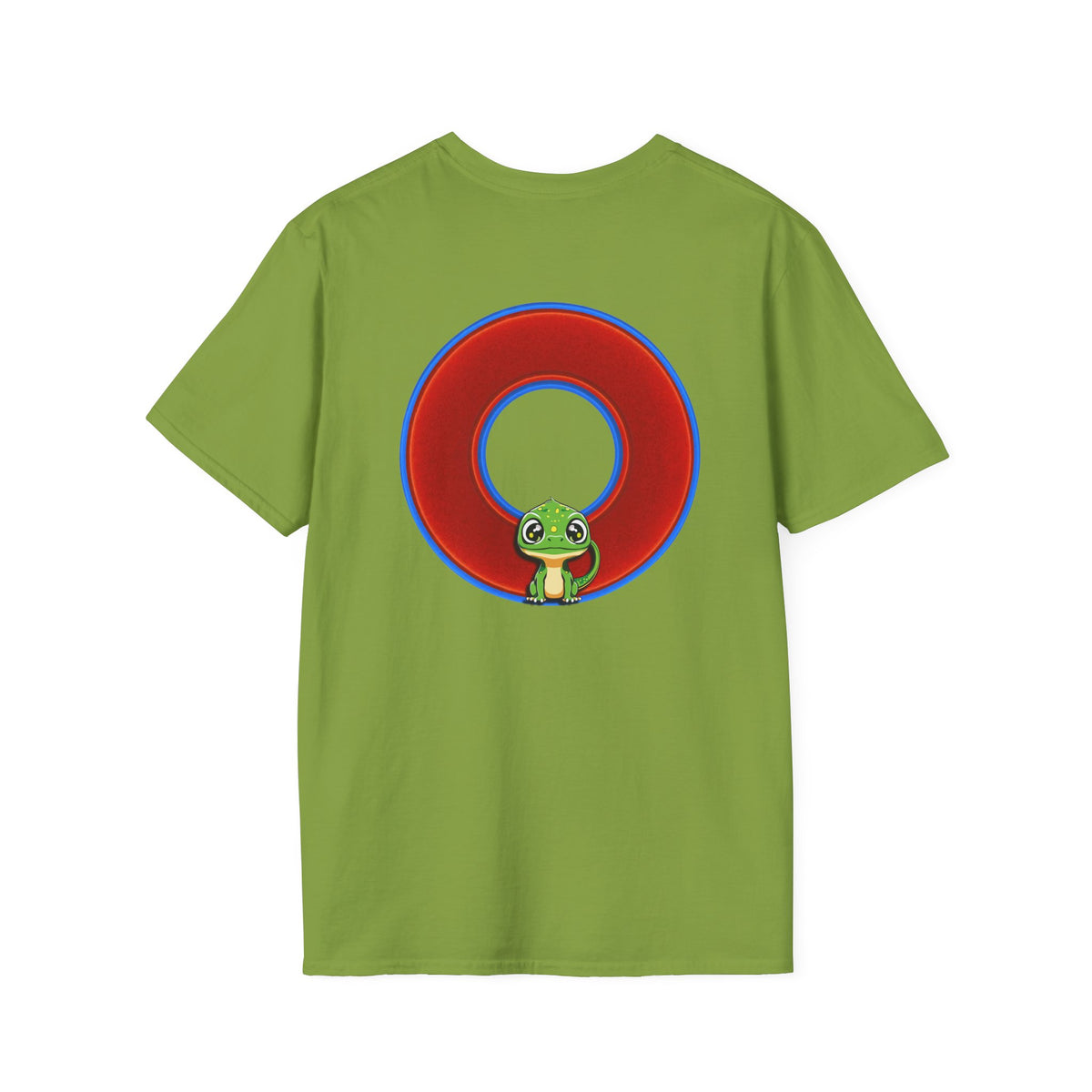 Classic Donut Tee - Unisex Soft-Style - "Little Baby Rutherford's Splendorous Tee" - vivid red donut