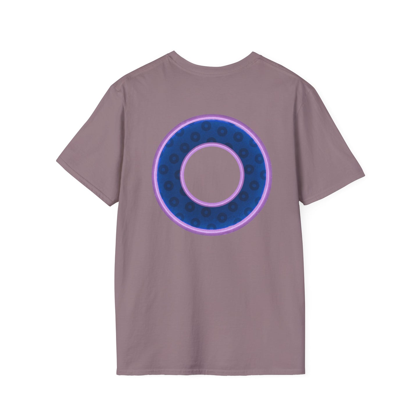 Plain Donuts/Unisex Soft-Style - "Plain Wide Mouthed Paradoxical Donuts" - dark blue/light purple donuts