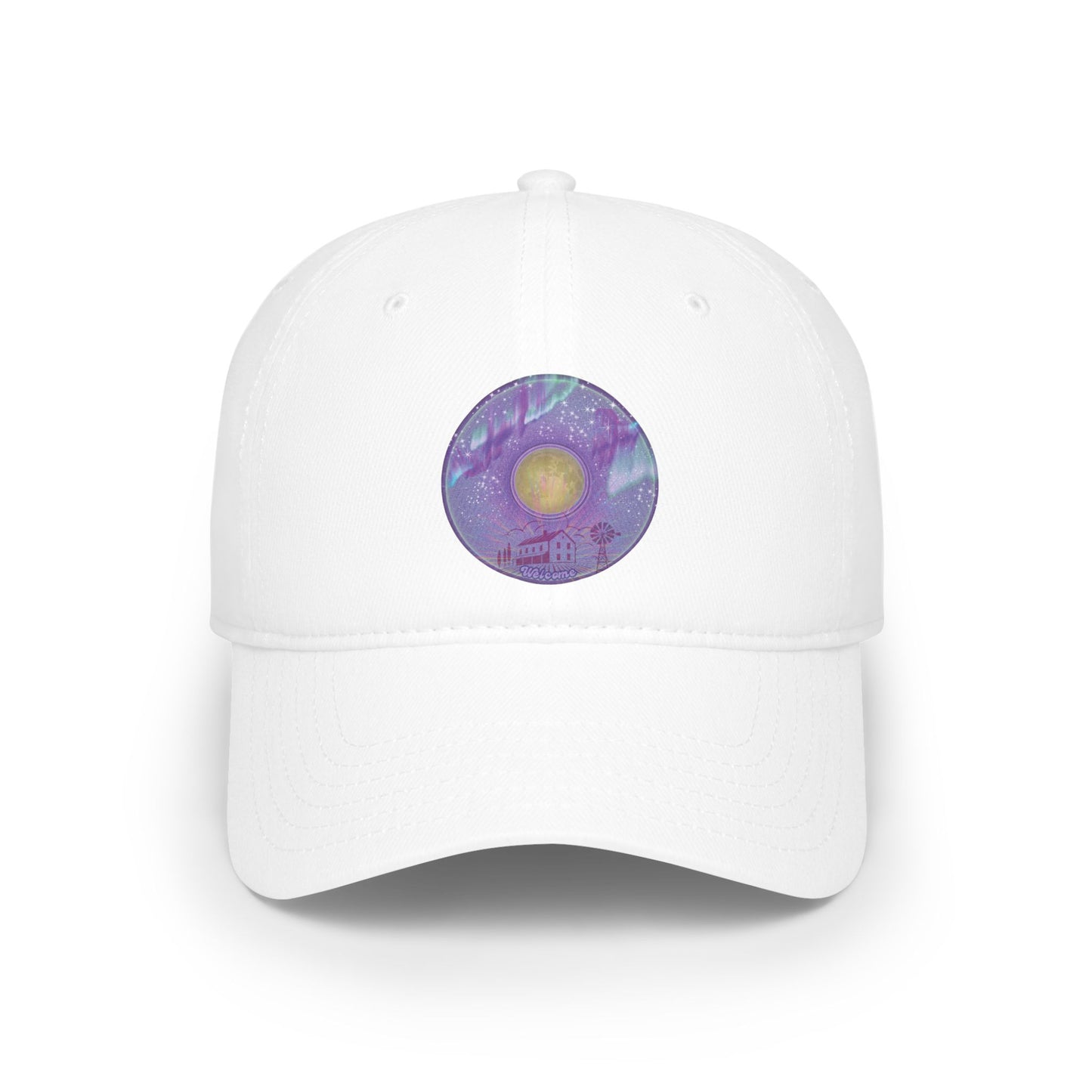 Lumpy Donut Baseball Cap - "Welcome, This is your Donut Cap" - vivid purple donut w/