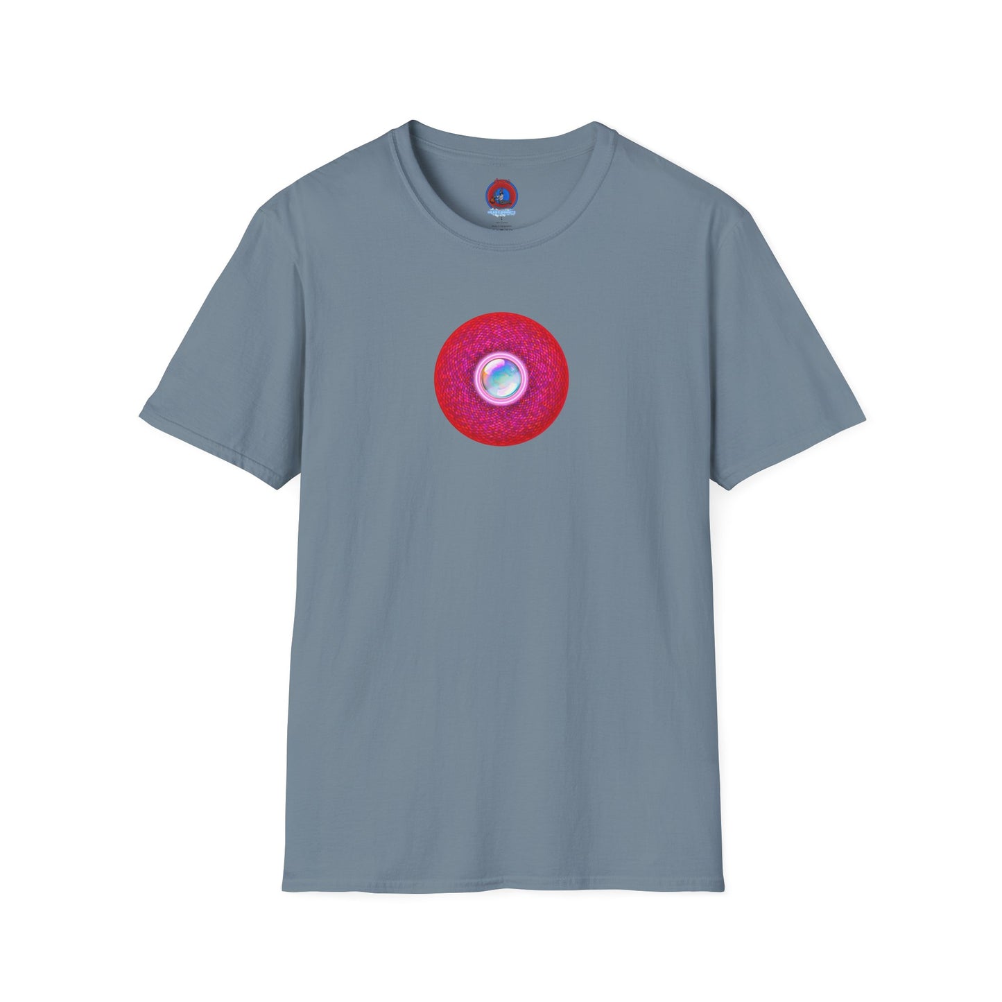 Classic Donut Tee - Unisex Soft-Style - "The Crystal Ballers Donut' - magenta pixilated donut