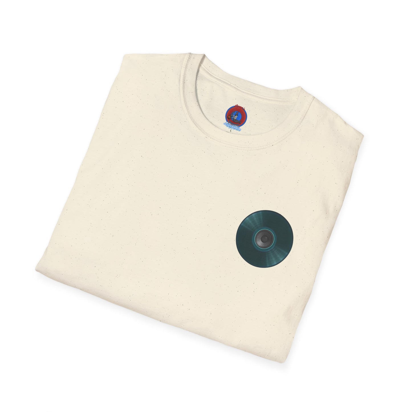 Classic Donut Tee - Unisex Soft-Style - "The Plain Record Donut" - series 1.0 - dark teal green