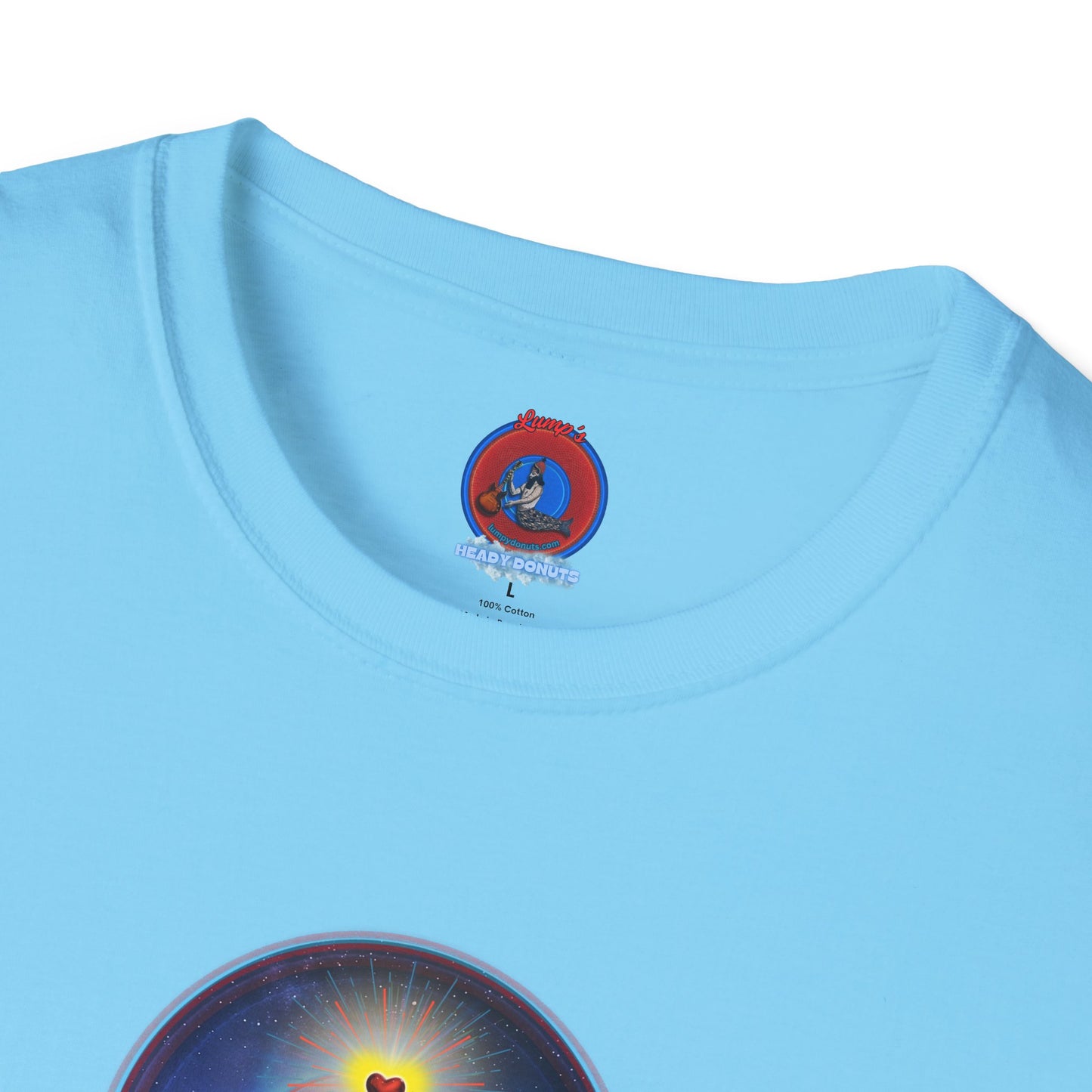 Classic Donut Tee - Unisex Soft-Style - "The Moring Donut' - vivid surreal donut