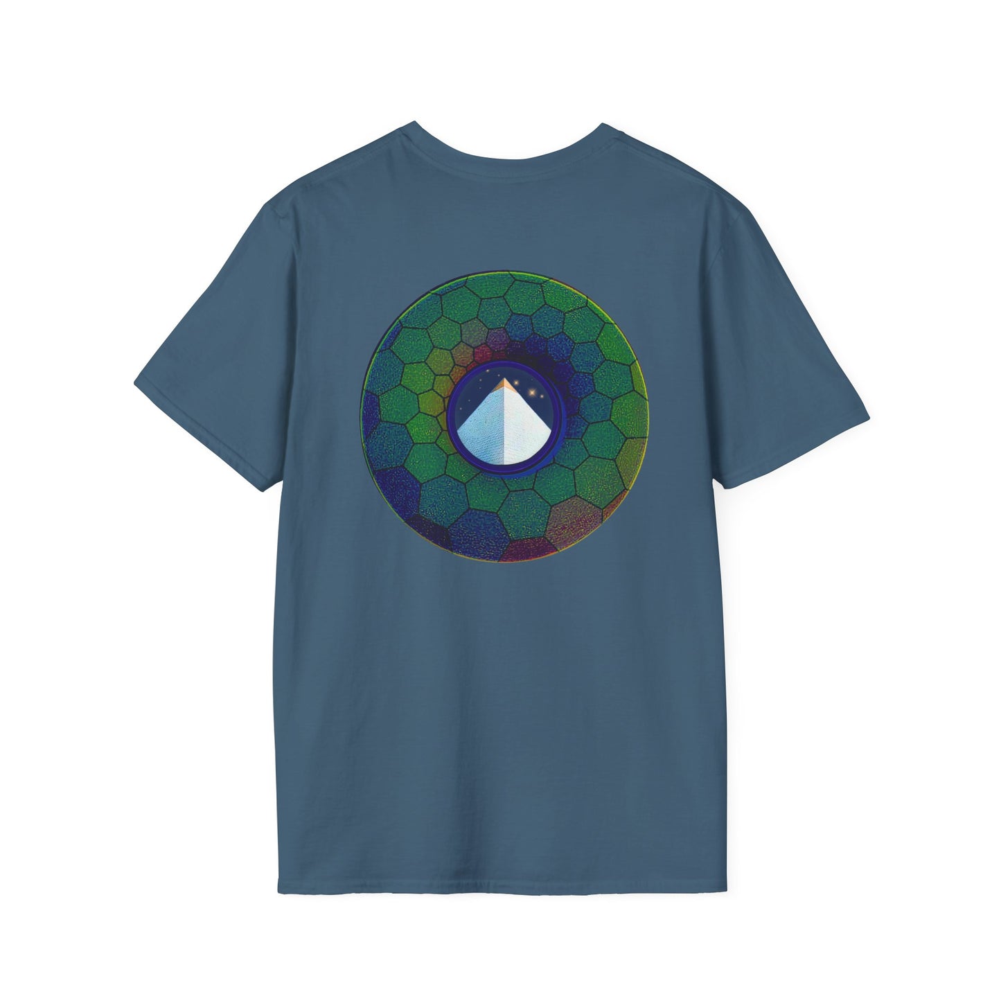 Classic Donut Tee - Unisex Soft-Style - "Limestone Donuts so Large" - variant 7 - green hexadonut