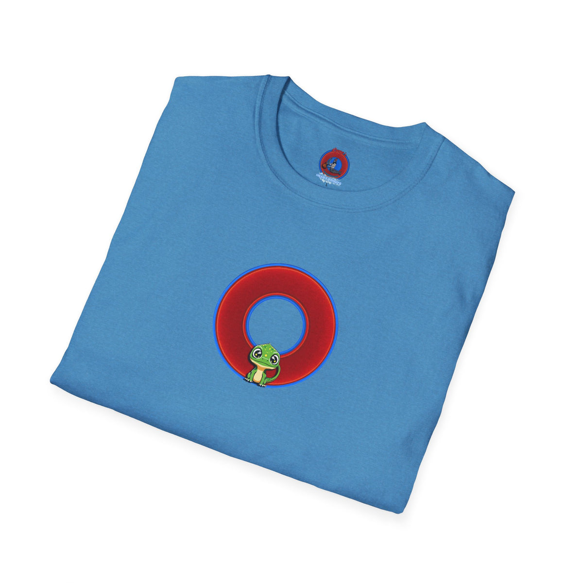 Classic Donut Tee - Unisex Soft-Style - "Little Baby Rutherford's Splendorous Tee" - vivid red donut