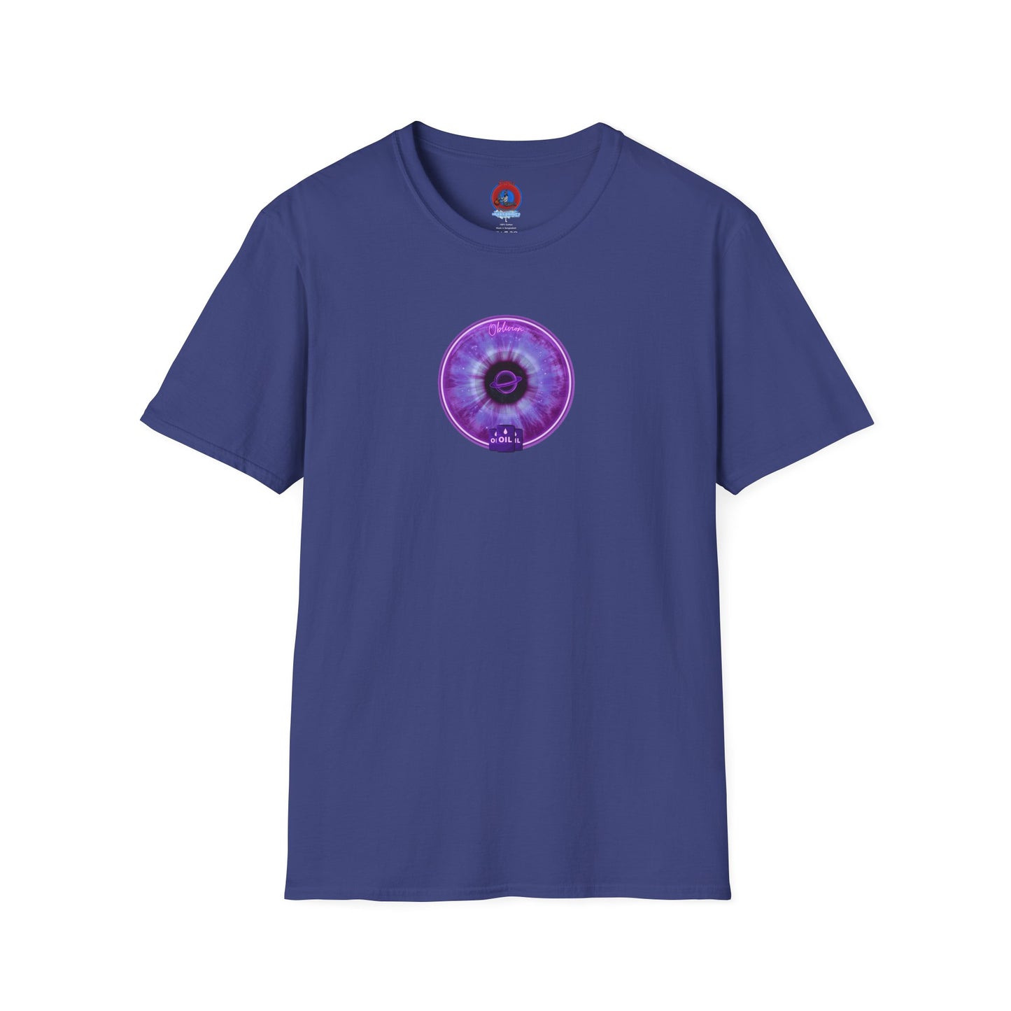 Classic Donut Tee - Unisex Soft-Style - "The Oblivious Donut" - purple idonut