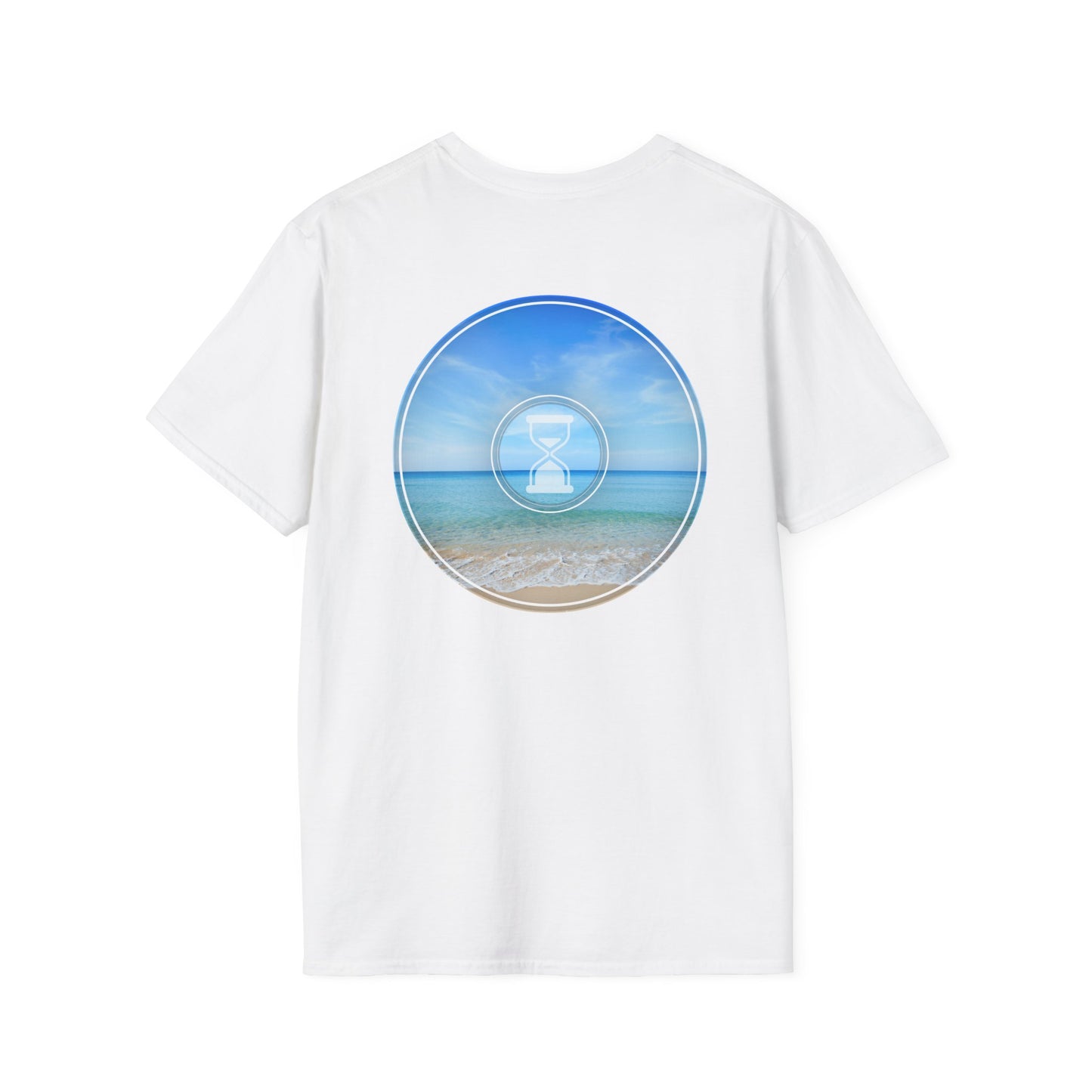 Classic Donut Tee - Unisex Soft-Style - "Still Loading Sand" - vivid blue  pic donut - variant 1