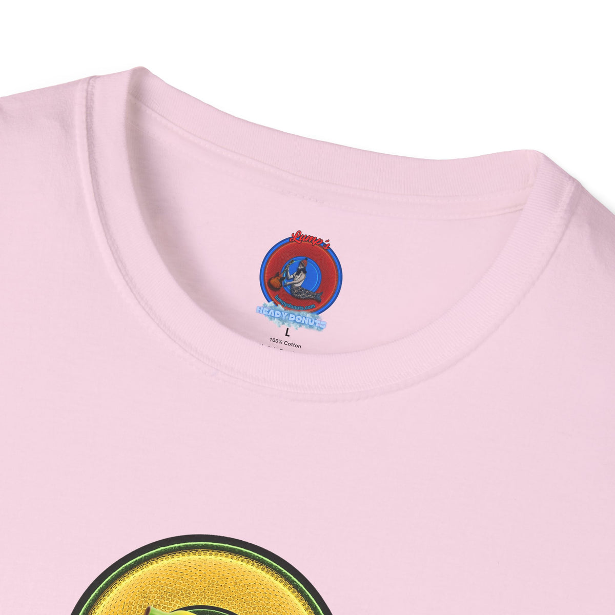 Classic Donut Tee - Unisex Soft-Style - "Dis sheet, it's bananas!" - series 1.0 - variant 5 - golden donut
