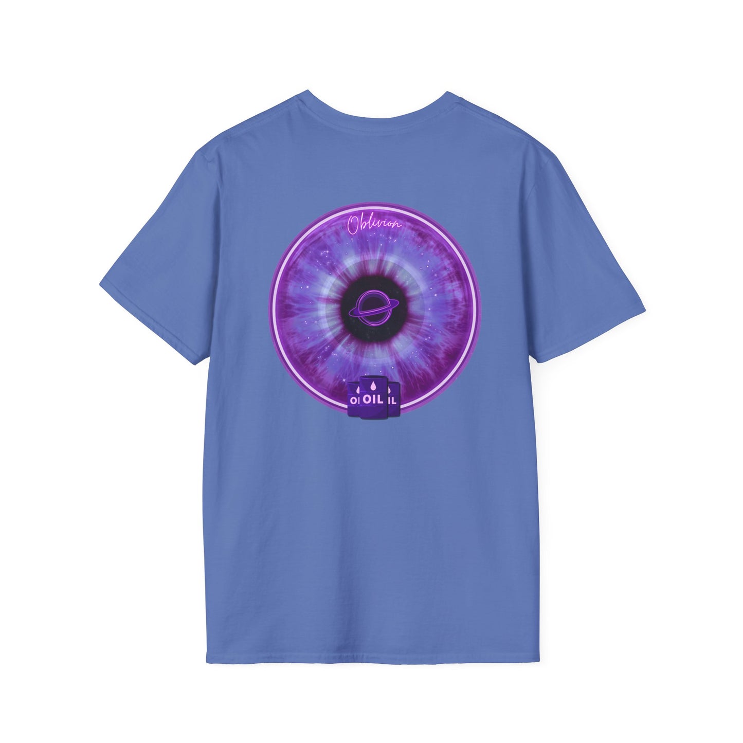 Classic Donut Tee - Unisex Soft-Style - "The Oblivious Donut" - purple idonut