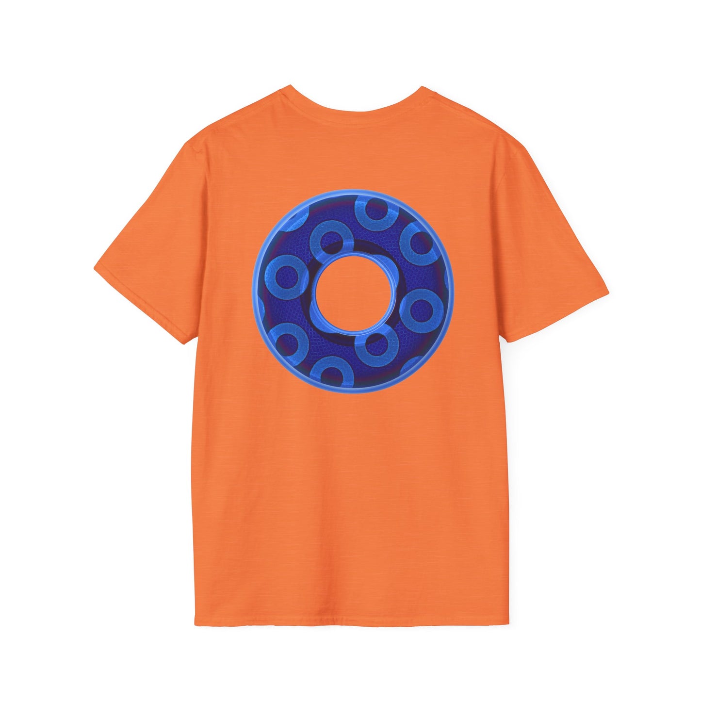Plain Donuts/Unisex Soft-Style - "Plain Rustic Paradoxical Donuts" - Carolina blue/dark blue donuts