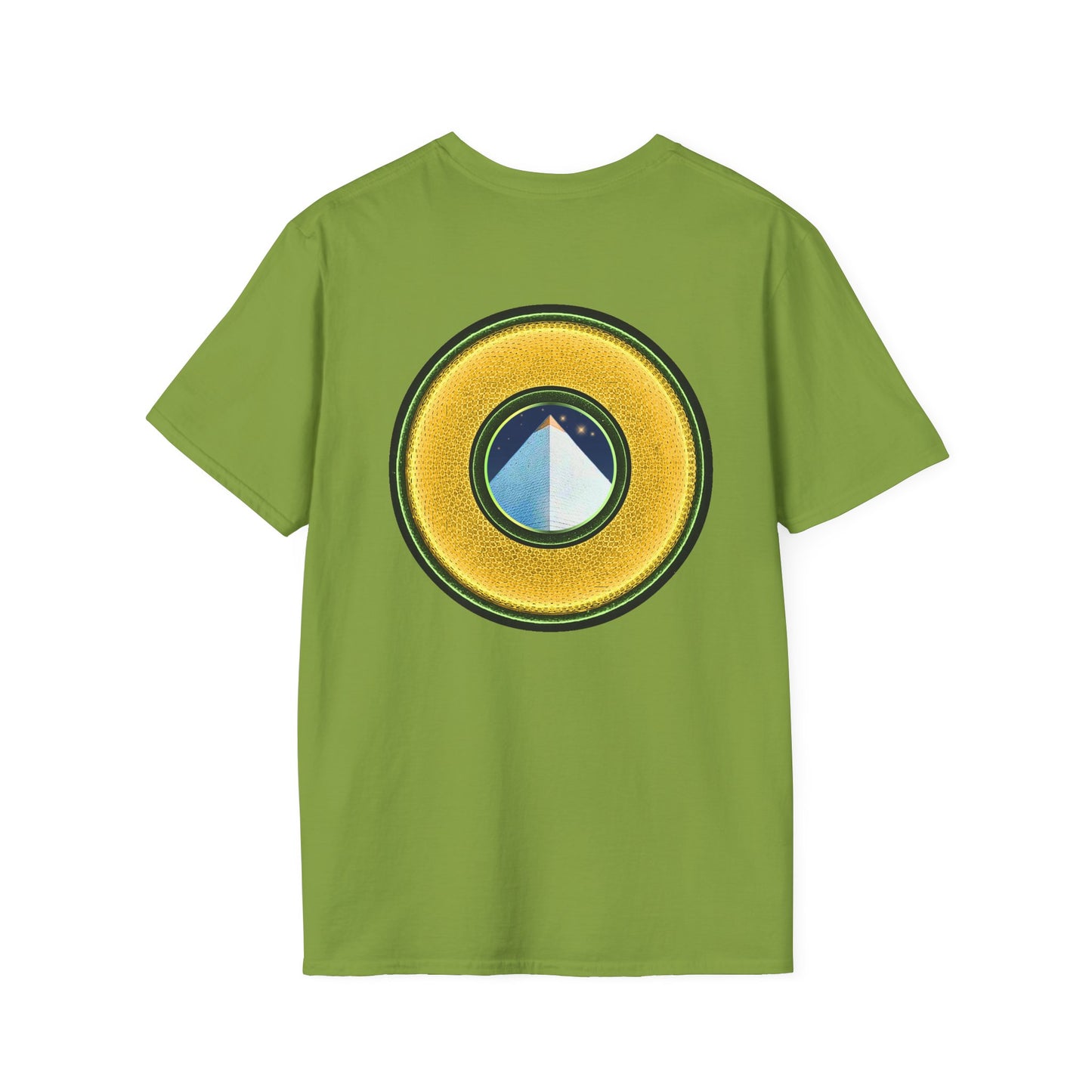 Classic Donut Tee - Unisex Soft-Style - "Limestone Donuts so Large" - variant 3 - golden donut