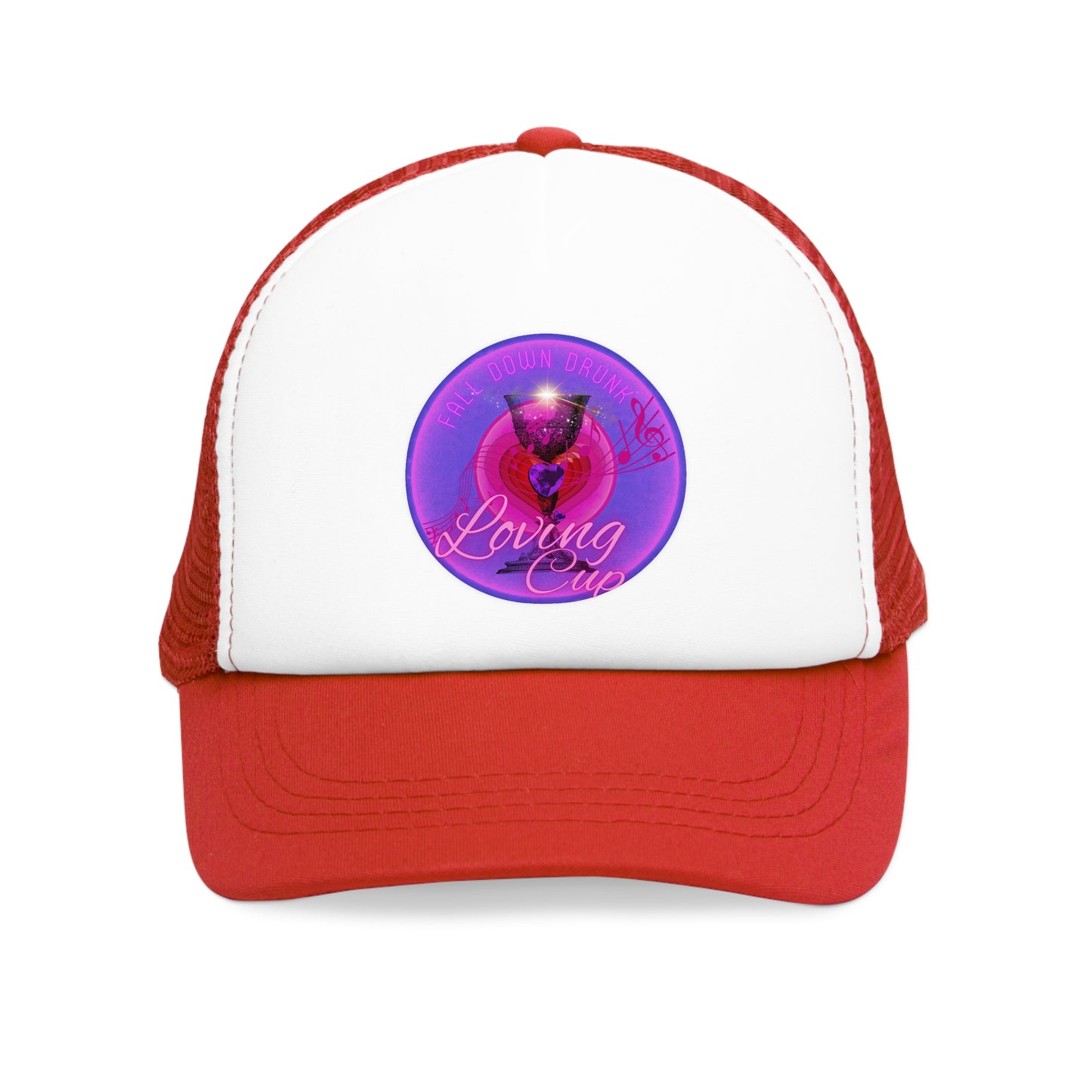 Lumpy Trucker Hat - "The Loving Hat" - purple/magenta donut [*Charity Donut]