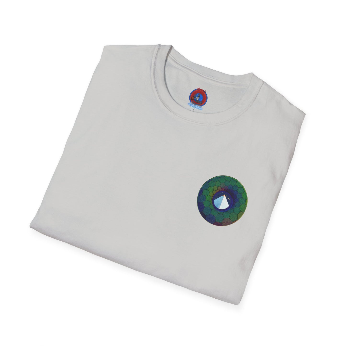 Classic Donut Tee - Unisex Soft-Style - "Limestone Donuts so Large" - variant 7 - green hexadonut