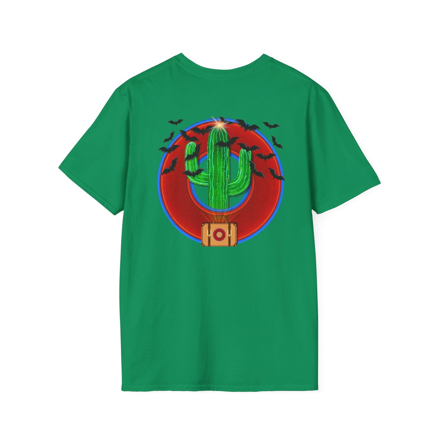 Classic Donut Tee - Unisex Soft-Style - "Raoul Duke's Sinfully Delicious Donut" - vivid red donut