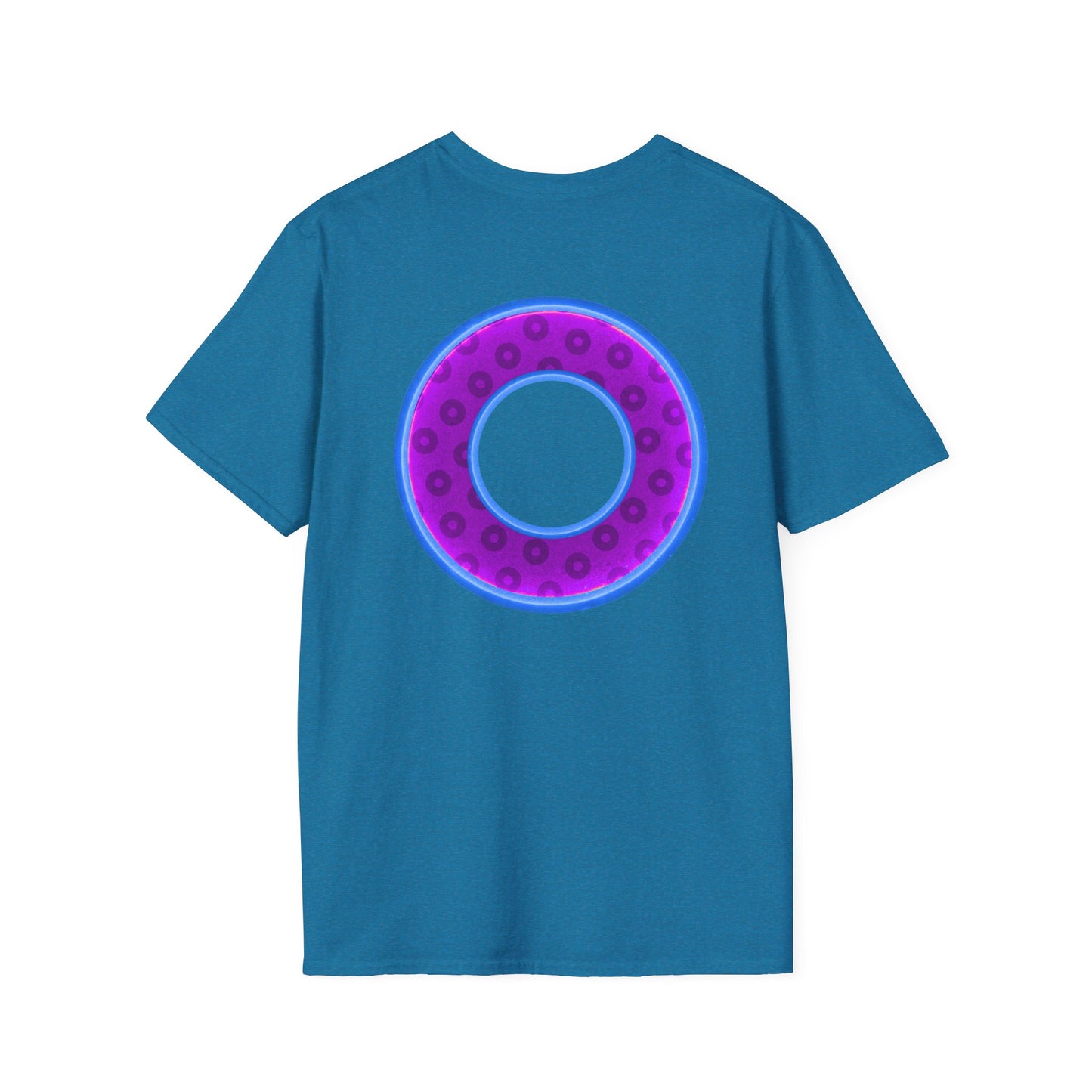 Plain Donuts/Unisex Soft-Style - "Plain Wide Mouthed Paradoxical Donuts" - purple/light royal blue donuts