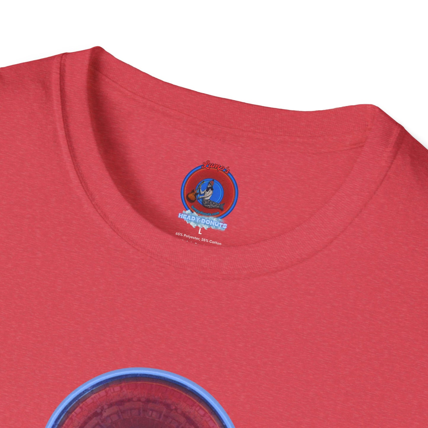Classic Donut Tee - Unisex Soft-Style - "Homer's Pefect Donut" - series 1.0  - variant 3 - light blue edging