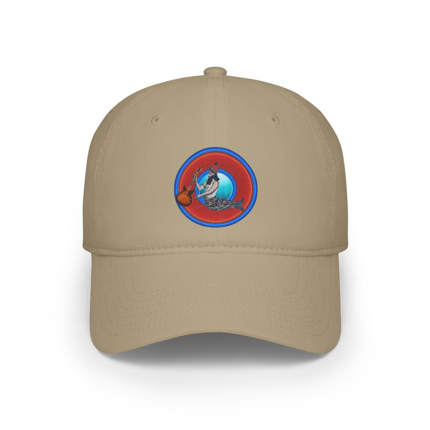 Lumpy Donut Baseball Cap - "Doggone Dagon Donut Cap" - variant 3 - rustic red donut w/