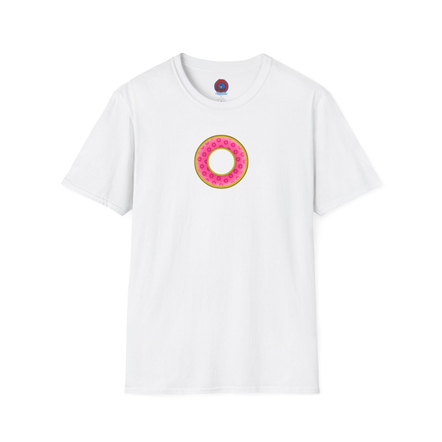 Plain Donuts/Unisex Soft-Style - "Plain Wide Mouthed Paradoxical Donuts" - pink/gold donuts