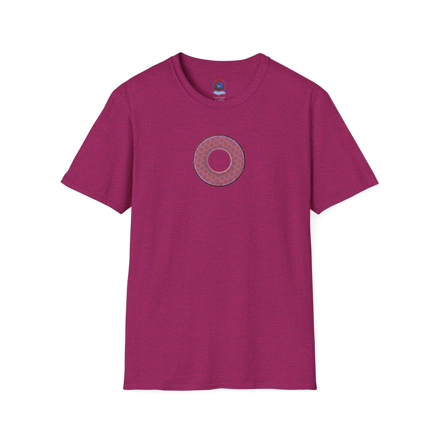 Plain Donuts/Unisex Soft-Style - "Plain Electric Paradoxical Donuts" - pink/mauve donuts