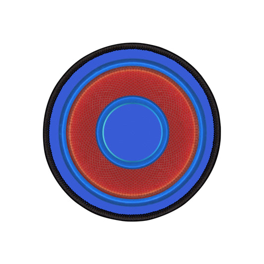 Iron-On Donut Patch - plain red donut