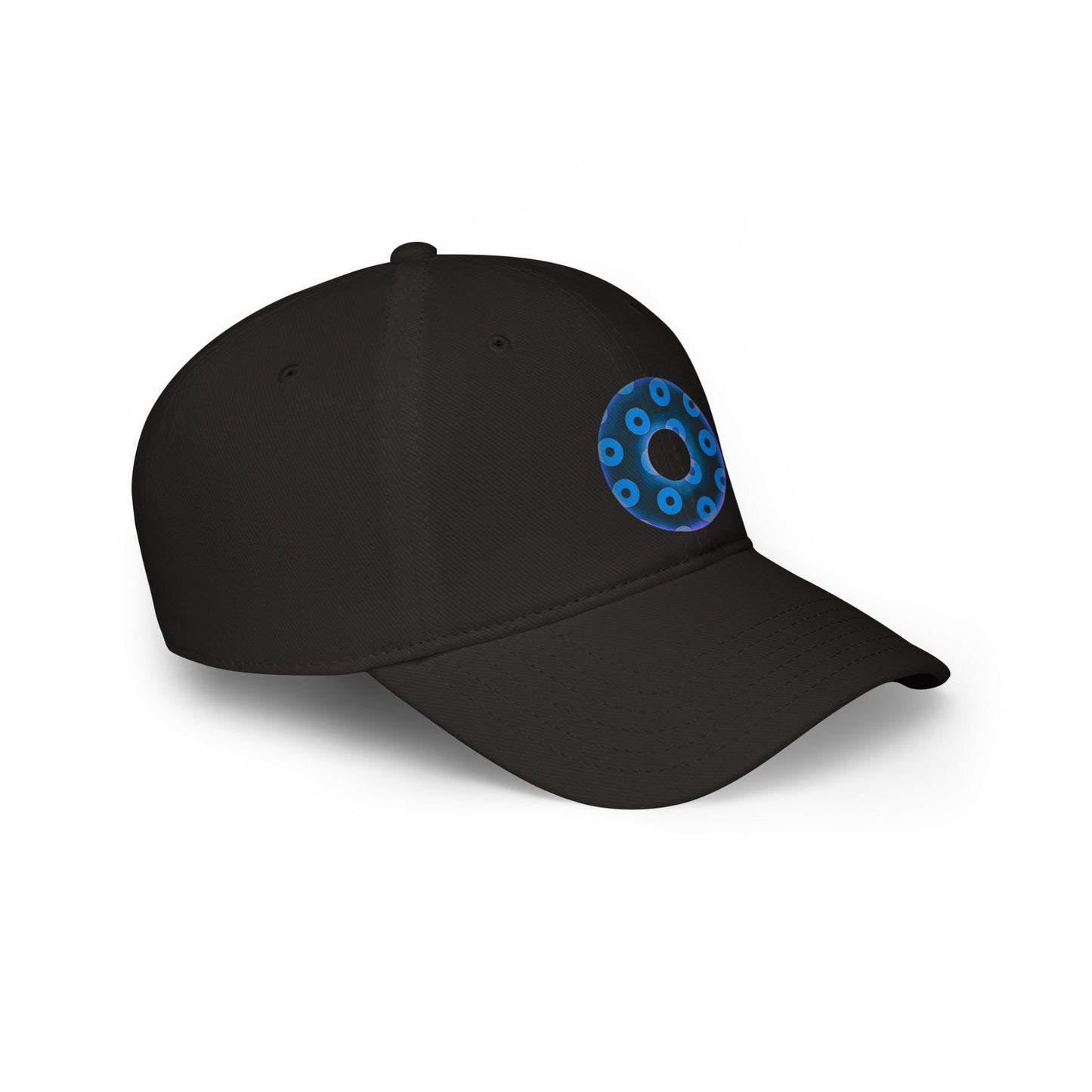 Lumpy Donut Baseball Cap - "Plain [Mary] Jane" - paradoxical dark blue/light blue blimpy donut w/