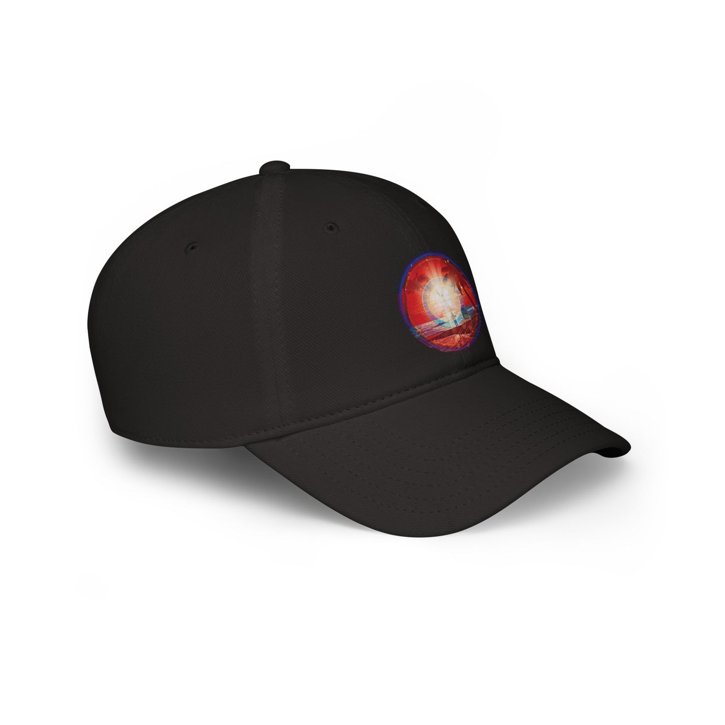 Lumpy Donut Baseball Cap - "The Velvet Cake Donut Cap" - red pic donut w/