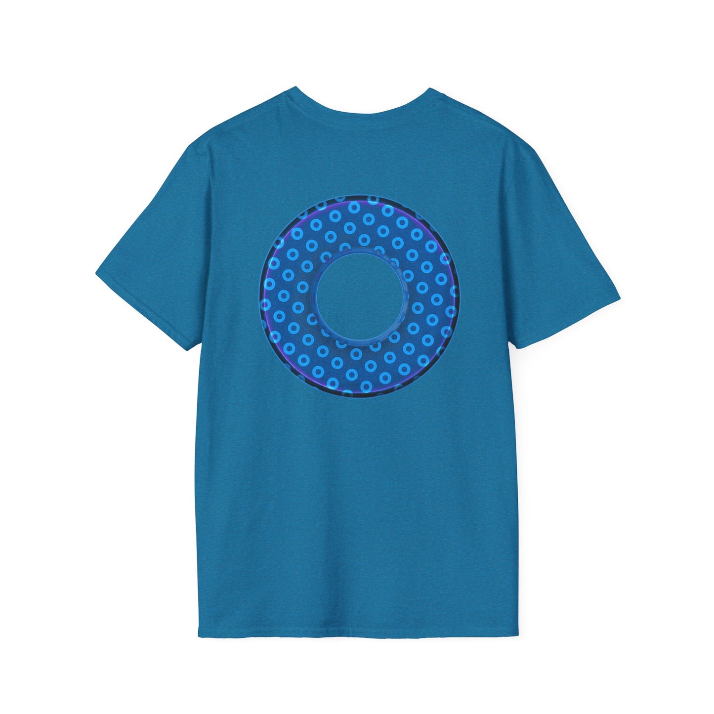 Plain Donuts/Unisex Soft-Style - "Plain Electric Paradoxical Donuts" - sky blue/dark blue donuts